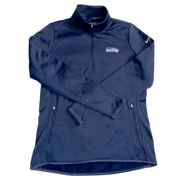 Nike Golf Seattle Seahawks NFL 3/4 Zip Jacket Sz L - Picture 1 of 7